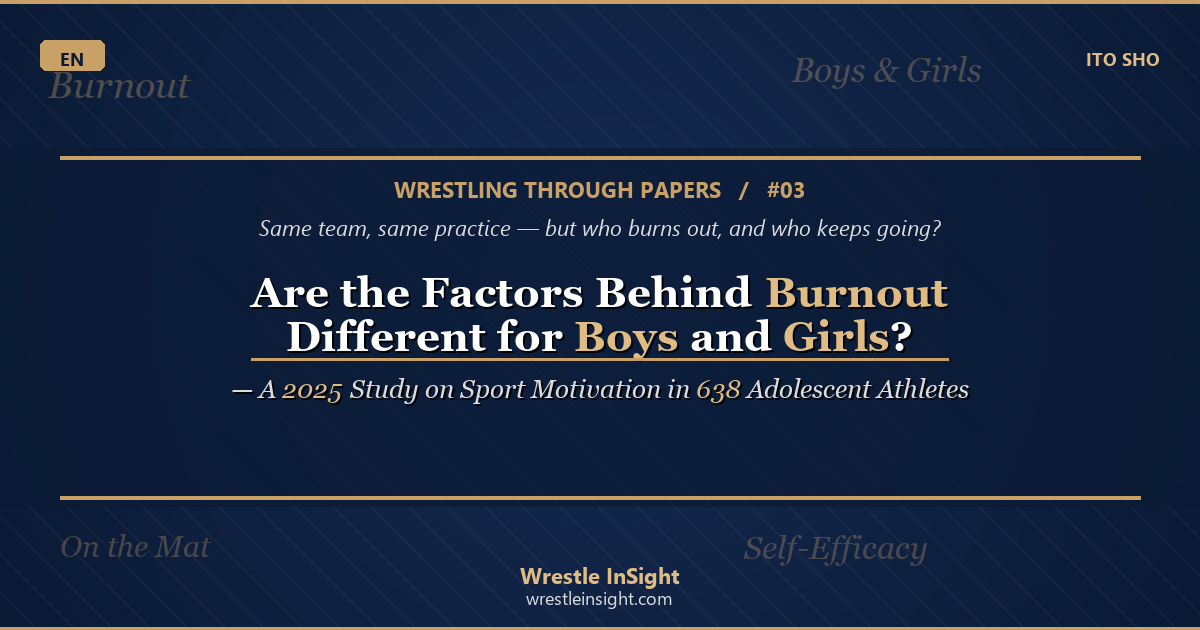 Pathways linking sport motivation to burnout differ for boys and girls (Series 03 featured image)